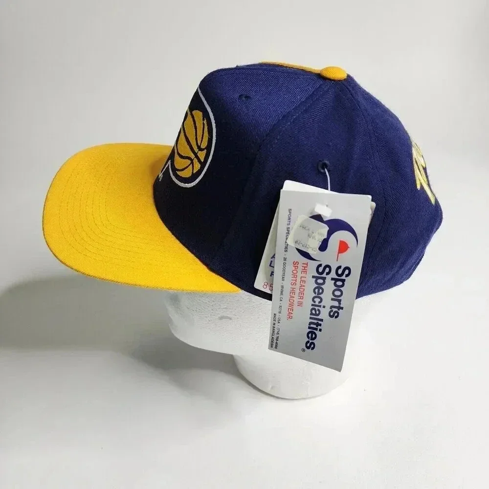 Indiana Pacers Letterman Sports‎ Specialties Snapback Hat IP Big Logo Rare NEW